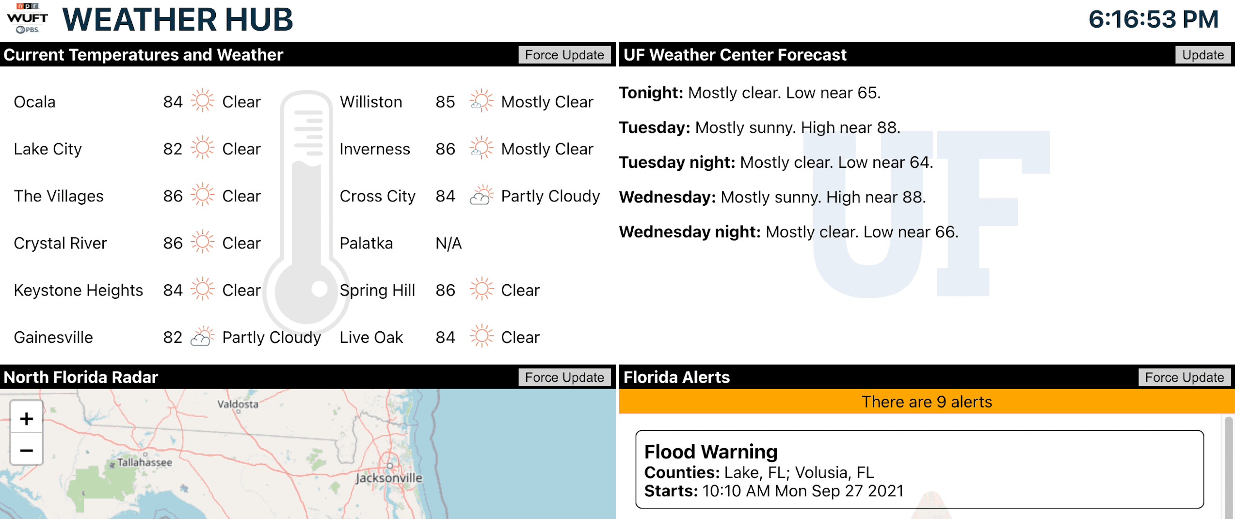 WUFT Weather Hub